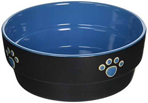 Ethical Pet Products (Spot) DSO6897 Fresco Stoneware Dog Dish, 7-Inch, Blue