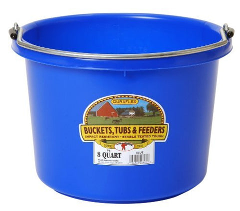 Little Giant Farm & Ag P8BLUE 8 Quart Blue Plastic Buckets