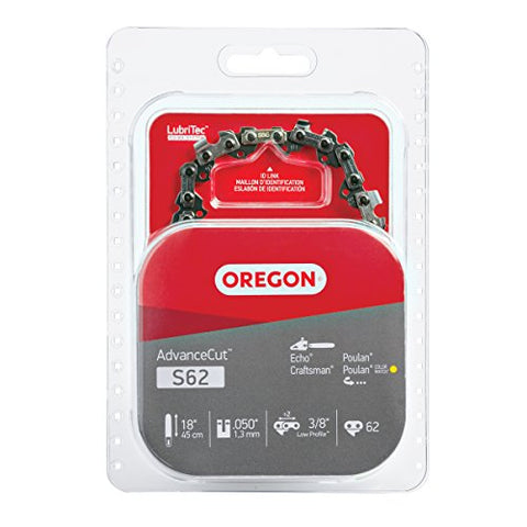 Oregon S62 18-Inch Semi Chisel Chain Saw Chain Fits Craftsman, Homelite, Poulan