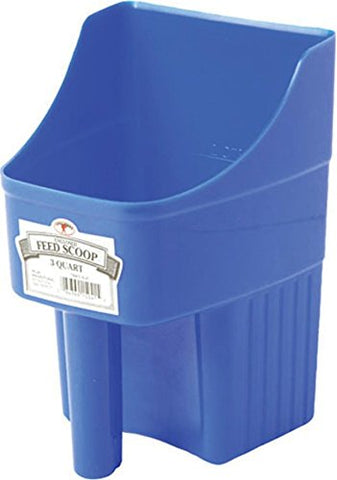 Little Giant 3-Quart Enclosed Feed Scoop, Blue