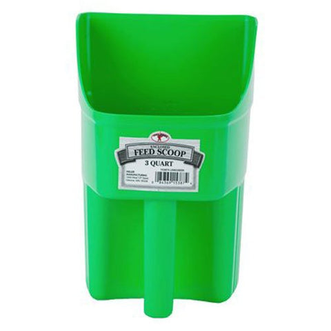 Little Giant 3-Quart Enclosed Feed Scoop, Lime Green