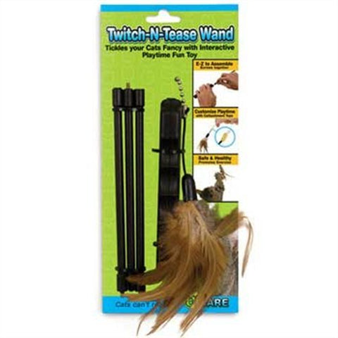 Ware Manufacturing Twitch-N-Tease Wand Cat Toy