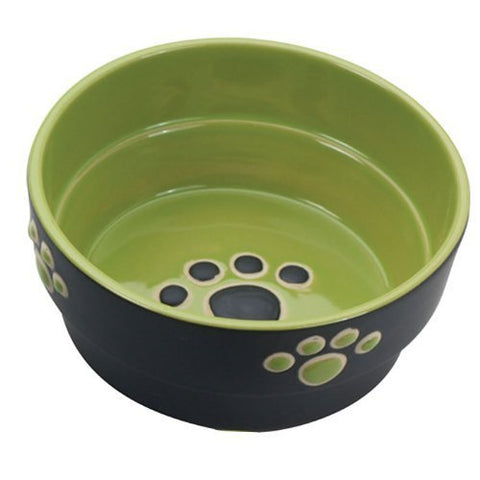 Ethical Pet Products (Spot) DSO6900 Fresco Stoneware Dog Dish, 7-Inch, Green