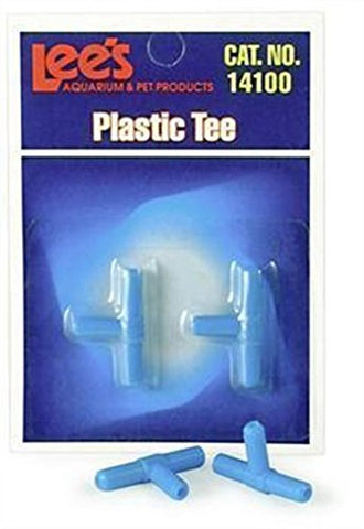 Lee's Pet Products ALE14100 2-Piece Card Plastic Tee for Aquarium Pumps