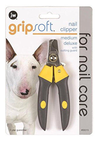 JW Pet Company Gripsoft Deluxe Nail Clipper for Dogs, Medium