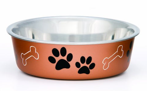 Loving Pets Metallic Bella Bowl, Large, Copper