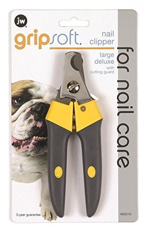 JW Pet Company GripSoft Deluxe Nail Clipper for Dogs, Large