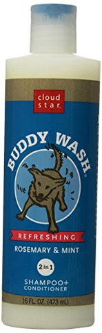 Cloud Star Buddy Wash 2 in 1 Shampoo and Conditioner, Rosemary & Mint, 16-Ounce Bottles (Pack of 2)