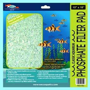 Weco Classic Aquarium Phosphate Filter Pad, 10 by 18"