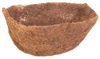 Panacea 88597 22" D Half Round Wall Basket Coco Liners - Quantity 14