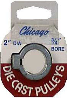 Chicago Die Cast Single V Grooved Pulley A Section Belt Width 2 " Dia X 3/4 " Bore Bulk