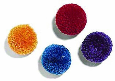 Ethical Wool Pom Poms with Catnip Cat Toy, 4-Pack