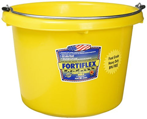 FORTEX INDUSTRIES 280127 Utility Pail Yellow, 8 quart