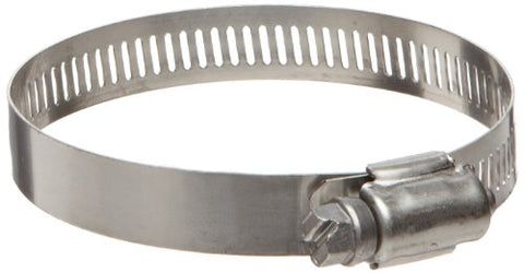 Ideal 67-1 Series Stainless Steel 201/301 Worm Gear Hose Clamp, 2" Clamp ID, 3" Clamp OD, 1/2" Band Width, Pack Of 10