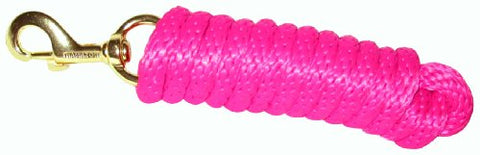 Hamilton Poly Lead with Bolt Snap, Hot Pink, 5/8" Thick x 10' Long