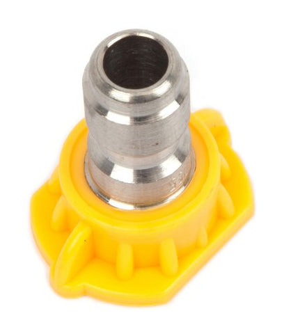 Forney 75154 Pressure Washer Accessories, Quick Connect Spray Nozzle, Chiseling, 15-Degree-by-5.5mm, Yellow