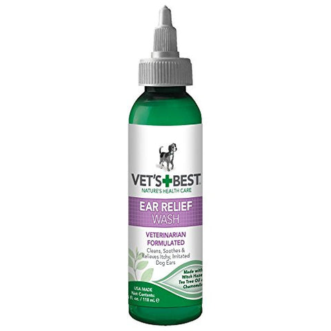 Vet's Best Ear Relief Wash Cleaner for Dogs, 4 oz