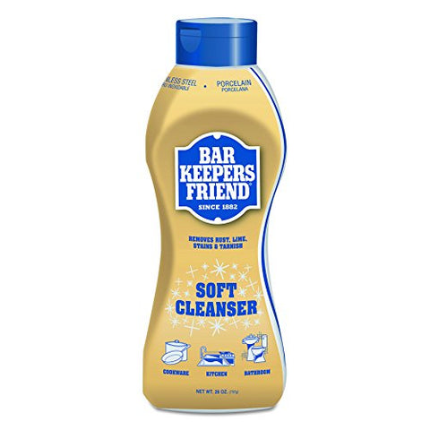 Bar Keepers Friend 11624 Soft Cleanser, 26 oz Squeeze Bottle, Citrus (Case of 6)