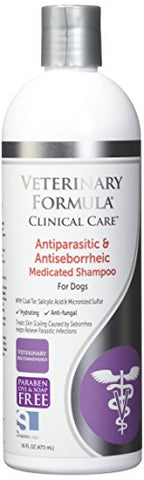 SynergyLabs Veterinary Formula Clinical Care Antiparasitic & Antiseborrheic Medicated Shampoo for Dogs; 16 fl. oz.