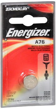 Energizer Watch Battery 1.5 Volt A76 1 Each (Pack of 4)