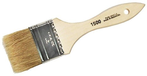 144 Pack Linzer 1500-2 White Chinese Bristle 2" Economy Paint Brush for Latex Paints, Chip and Touch-up