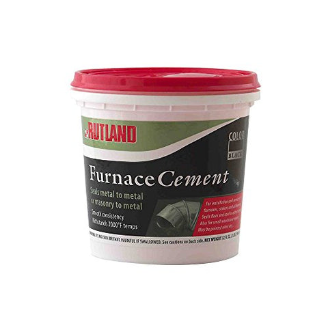 Rutland Furnace Cement, 1-Quart, Black