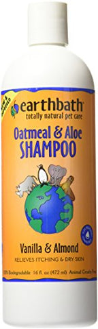 Earthbath Oatmeal & Aloe Shampoo, Vanilla & Almond, 16 Ounce