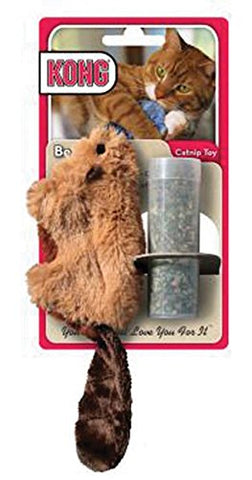 KONG Beaver Refillable Catnip Toy (Colors Vary)