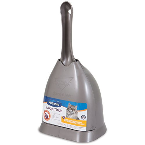 Booda Scoop'N Hide Litter Scoop, Brushed Nickel