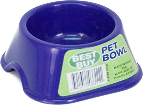 Ware Manufacturing Best Buy Plastic Pet Bowl for Small Pets - Small