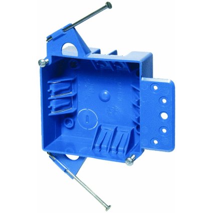 Carlon Junction Box 32 Cu In Pvc 2 Gang Blue Bulk