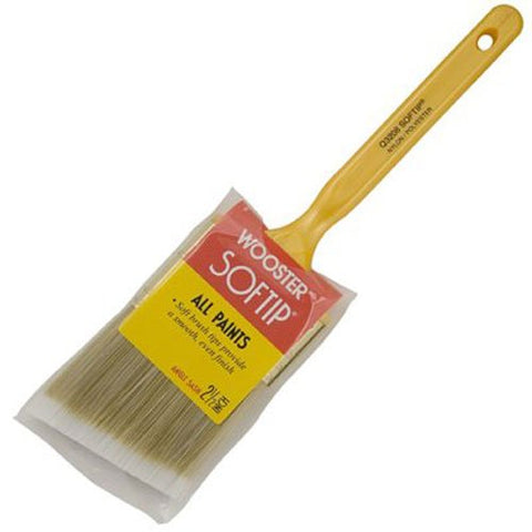 Wooster Brush Q3208-2-1/2 Softip Angle Sash Paintbrush, 2-1/2-Inch