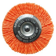 Dico 541-778-4 Nyalox Wheel Brush 4-Inch Orange 120 Grit