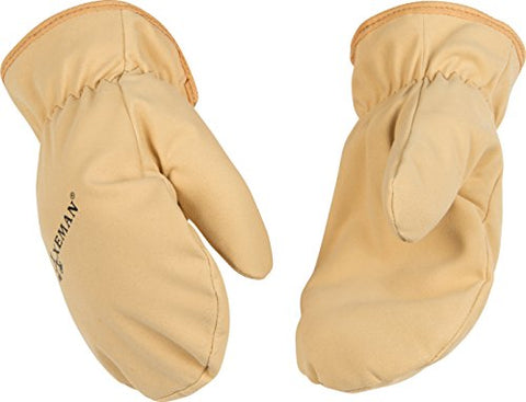 Kinco 1930-C-1 Soft & durable ultra suede, Easy-On cuff with elastic wrist, Ergonomic wing thumb, Thermal fleece lining, Size: C (Child's Ages 3-6)