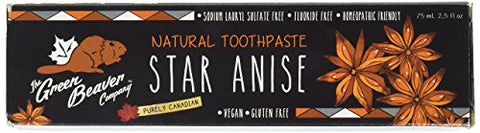 Green Beaver Toothpaste, Star Anise, 2.5 Ounce