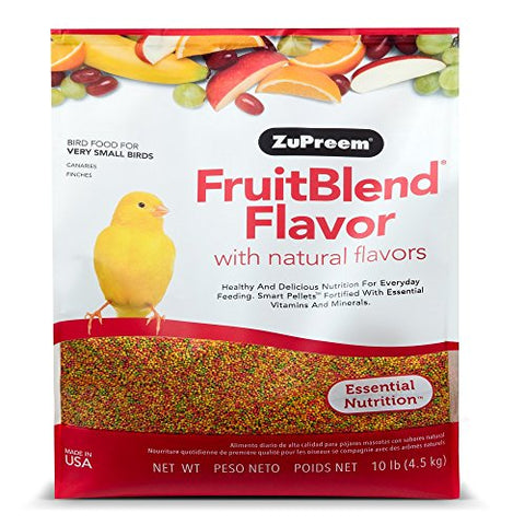 Zupreem Fruit Blend Diet for X-Small Birds, 10-Pound
