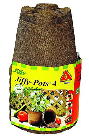 Jiffy Pots 4" Round 6 pack