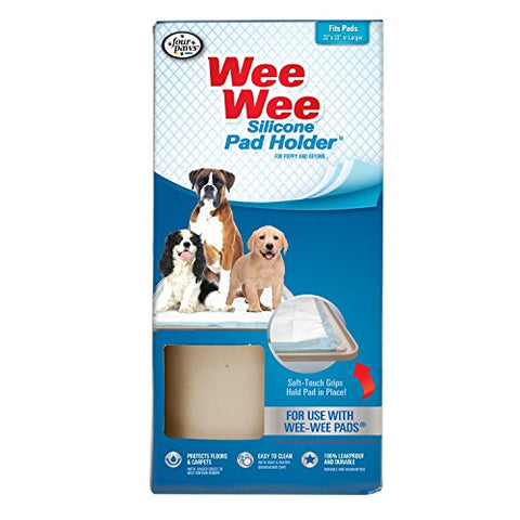 Four Paws Wee-Wee Silicone Dog Housebreaking Pad Holder