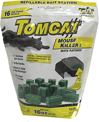 Motomco Tomcat Refill Mouse Killer, 16-Ounce