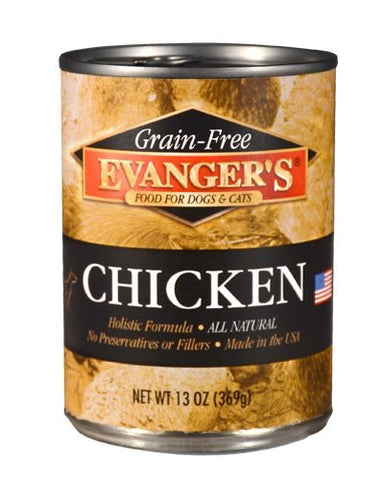 Evanger's Grain-Free Cooked Chicken Canned Dog Food