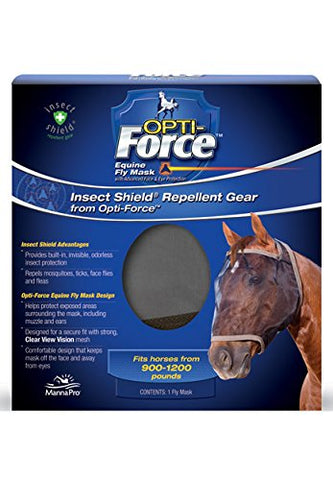 Manna Pro Insect Shield Opti-Force Fly Mask Standard