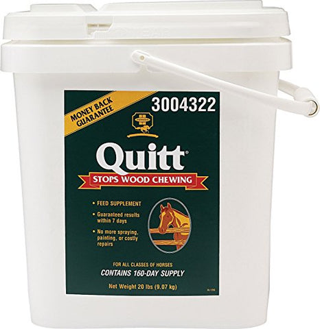 Farnam Quitt Wood Chewing Supplement for Horses, 20-Pound