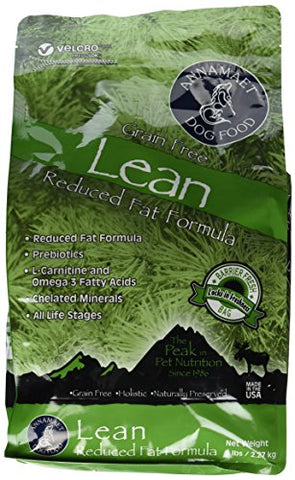 Annamaet Grain Free Lean Reduced Fat Formula Dog Food (5lb)