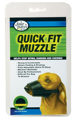 Four Paws Quick Fit Dog Muzzle, Size 4