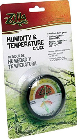 Zilla Reptile Terrarium Thermometer & Humidity Gauge