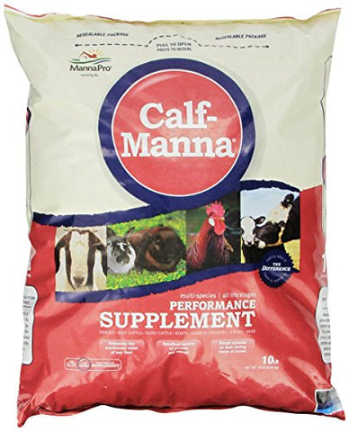 Manna Pro 0093982232 Calf-Manna Ultimate Multi-Species Performance for Animals, 10-Pound