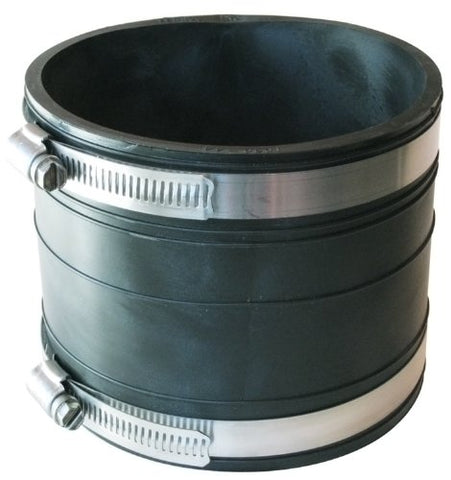 Fernco P1060-44 4-Inch by 4-Inch Rubber Flexible Socket Coupling Repair Fitting