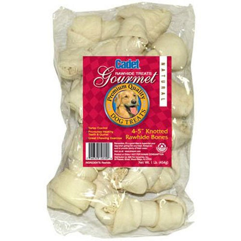 IMS Trading 10010 Natural Rawhide Bone for Dogs, 4-Inch