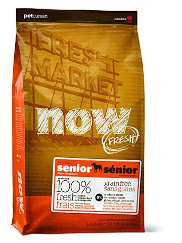 NOW Fresh Grain Free Senior Dog Food Bag, 6-Pound