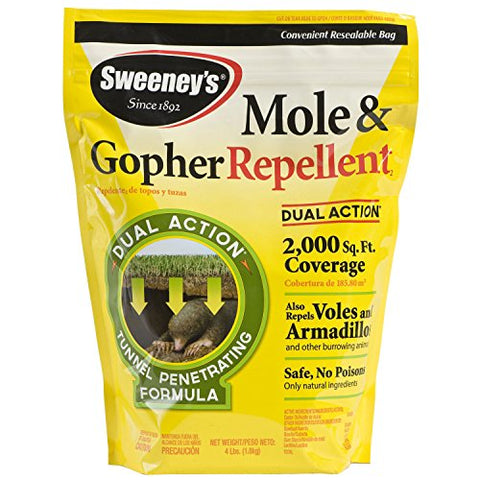 Sweeney's S7001-1 Mole and Gopher Repellent Granules, 4 lb.